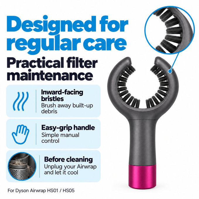 Szczoteczka do czyszczenia filtra do Dyson Airwrap HS01, HS05