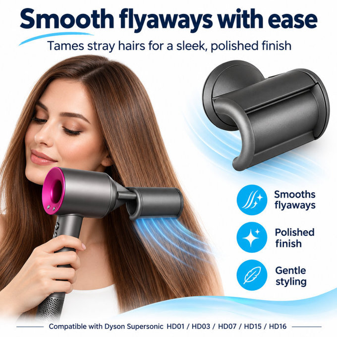 Końcówka wygładzająca Flyaway do Dyson Supersonic HD01, HD03, HD07, HD15, HD16, Iron
