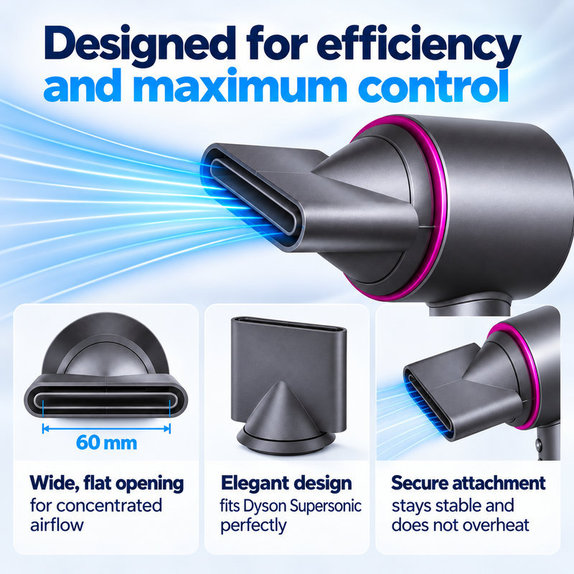 Koncentrator do stylizacji do Dyson Supersonic HD01, HD03, HD07, HD15, HD16