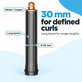 Długa końcówka do loków do Dyson Airwrap HS01, HS05, 30 mm, Nickel / Copper
