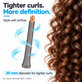 Długa końcówka do loków do Dyson Airwrap HS01, HS05, 20 mm, Nickel / Copper