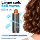Krótka końcówka do loków do Dyson Airwrap HS01, HS05, 40 mm, Nickel / Copper
