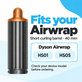 Krótka końcówka do loków do Dyson Airwrap HS01, HS05, 40 mm, Nickel / Copper