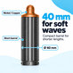 Krótka końcówka do loków do Dyson Airwrap HS01, HS05, 40 mm, Nickel / Copper