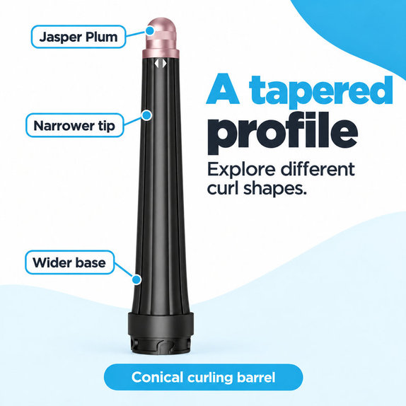 Stożkowa końcówka do loków do Dyson Airwrap HS05, Jasper Plum