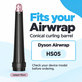 Stożkowa końcówka do loków do Dyson Airwrap HS05, Jasper Plum