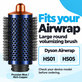 Duża okrągła szczotka zwiększająca objętość do Dyson Airwrap HS01, HS05, Prussian Blue / Rich Copper