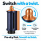Końcówka Coanda do wygładzania i suszenia do Dyson Airwrap HS05, Prussian Blue / Rich Copper