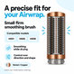 Mała twarda szczotka wygładzająca do Dyson Airwrap HS01, HS05, HS08, Nickel / Copper