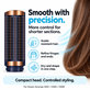 Mała twarda szczotka wygładzająca do Dyson Airwrap HS01, HS05, HS08, Prussian Blue / Rich Copper