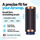 Mała twarda szczotka wygładzająca do Dyson Airwrap HS01, HS05, HS08, Prussian Blue / Rich Copper