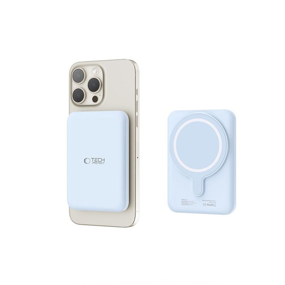 Powerbank PB10 Lifemag MagSafe 5000mAh, niebieska, Tech-Protect