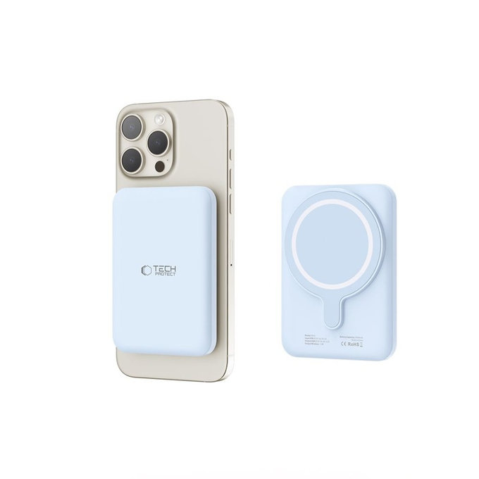 Powerbank PB10 Lifemag MagSafe 5000mAh, niebieska, Tech-Protect