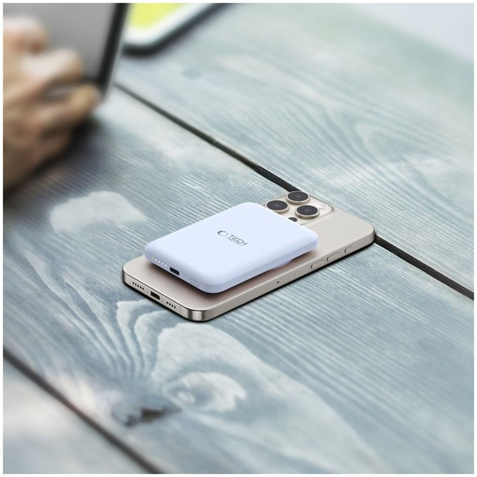 Powerbank PB10 Lifemag MagSafe 5000mAh, niebieska, Tech-Protect