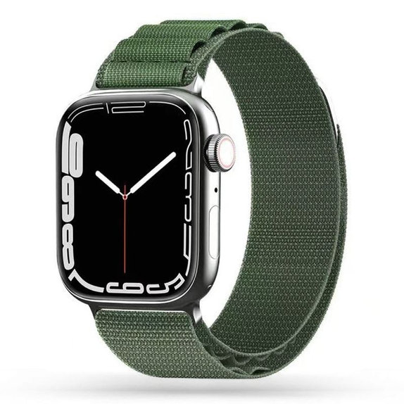 Pasek Nylon Pro do Apple Watch 8 / 9 / 10 / 11 / SE / Ultra (44 / 45 / 46 / 49 mm), Military Green, Tech-Protect
