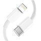 Ładowarka sieciowa C20W 2-PORT PD 20W / QC3.0 + Lightning Cable, biała, Tech-Protect