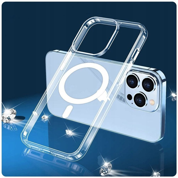 Etui FlexAir Hybrid MagSafe do Samsung S23, przezroczysta, Tech-Protect