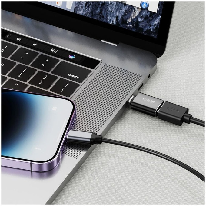 Adapter Ultraboost USB-C To USB OTG, czarna, Tech-Protect