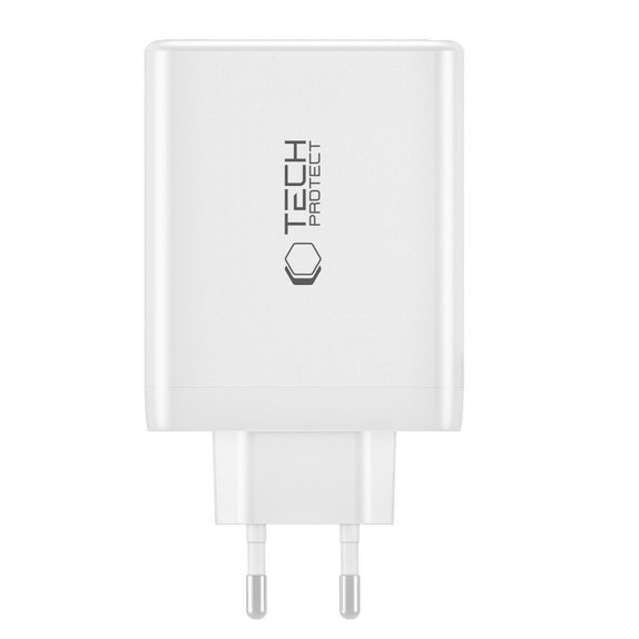 Ładowarka sieciowa NC100W-GAN 4-PORT PD 100W / QC3.0, biała, Tech-Protect
