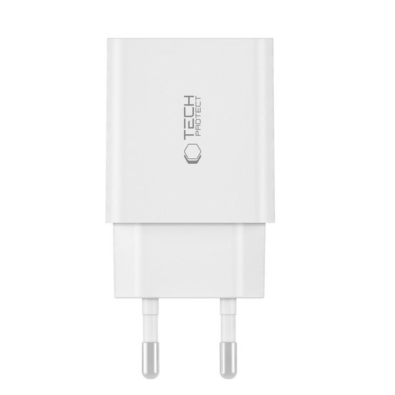 Ładowarka sieciowa C35W 2-PORT PD 35W, biała, Tech-Protect