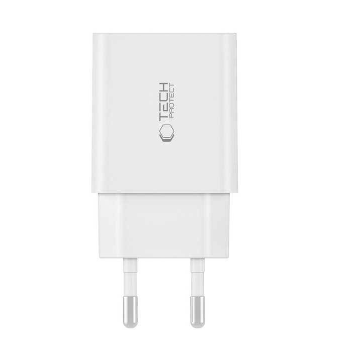 Ładowarka sieciowa C35W 2-PORT PD 35W, biała, Tech-Protect