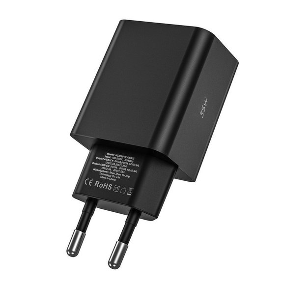Ładowarka sieciowa C35W 2-PORT PD 35W + USB-C Cable, biała, Tech-Protect