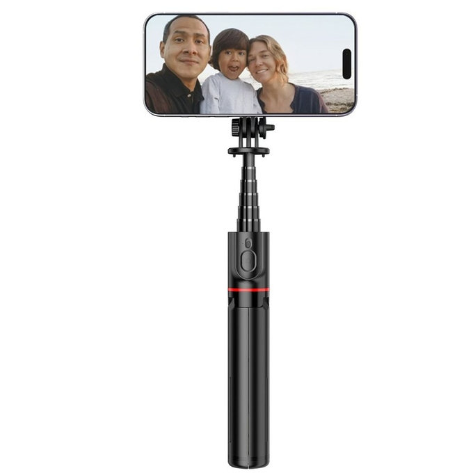 Selfie stick ze statywem L06S MagSafe, czarna, Tech-Protect
