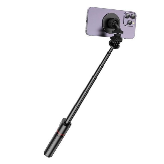 Selfie stick ze statywem L06S MagSafe, czarna, Tech-Protect