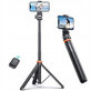 Selfie stick ze statywem L03S, biała, Tech-Protect