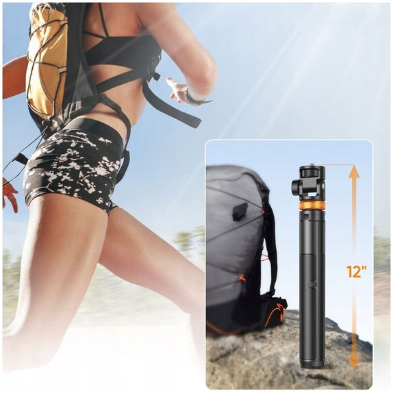 Selfie stick ze statywem L03S, biała, Tech-Protect
