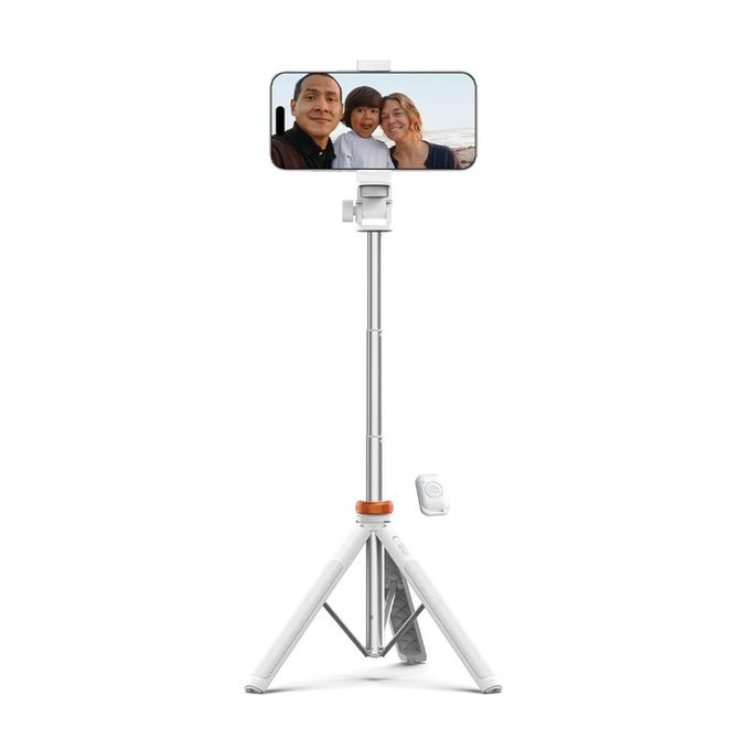 Selfie stick ze statywem L03S, biała, Tech-Protect