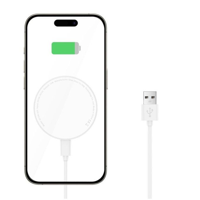 Ładowarka bezprzewodowa QI15W-A33 Magnetic MagSafe, biała, Tech-Protect
