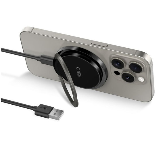 Ładowarka bezprzewodowa QI15W-A33 Magnetic MagSafe, czarna, Tech-Protect