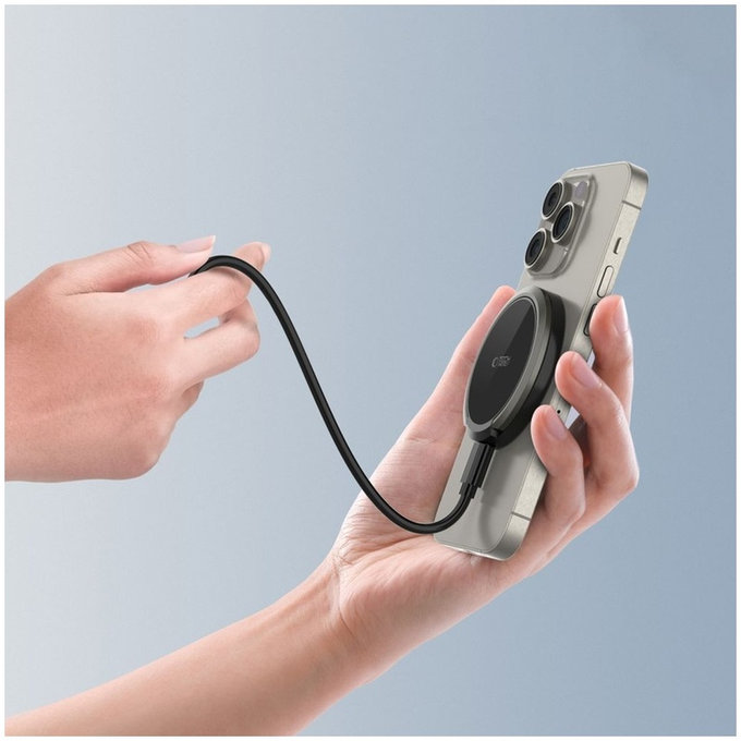 Ładowarka bezprzewodowa QI15W-A33 Magnetic MagSafe, czarna, Tech-Protect