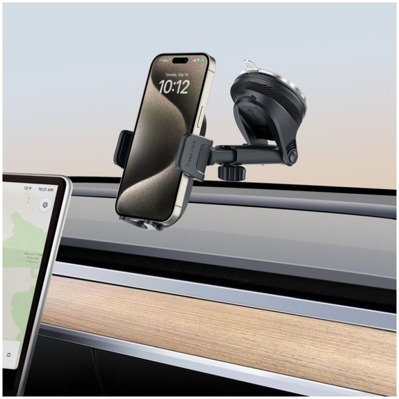 Uchwyt samochodowy V7 Universal Dashboard & Vent, czarna, Tech-Protect