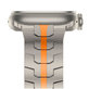 Pasek Stainless Line do Apple Watch 8 / 9 / 10 / 11 / SE / Ultra (44 / 45 / 46 / 49 mm), Titanium/Orange, Tech-Protect