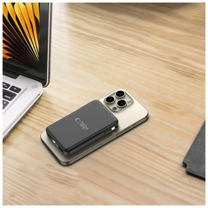 Powerbank PB31 Lifemag MagSafe 10000mAh, czarna, Tech-Protect