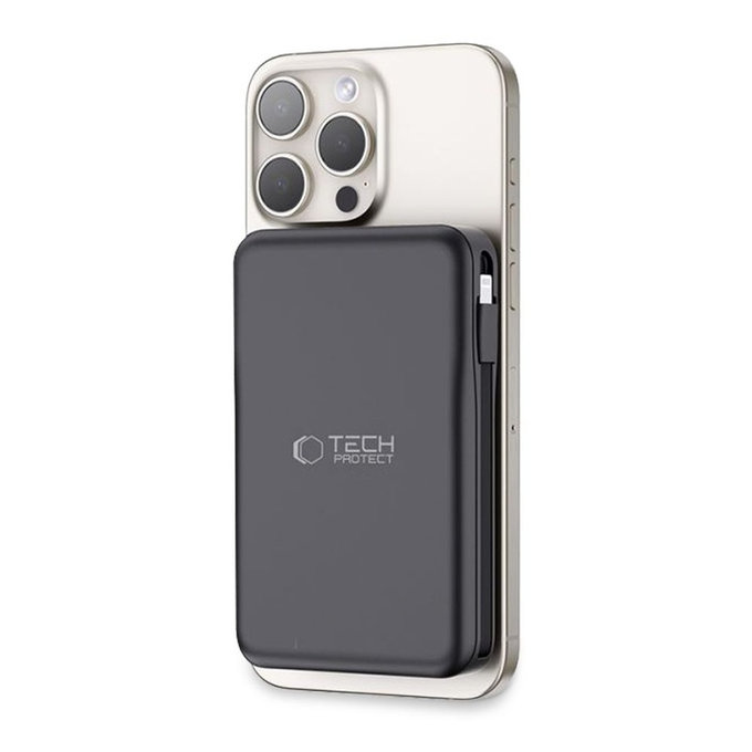 Powerbank PB31 Lifemag MagSafe 10000mAh, czarna, Tech-Protect