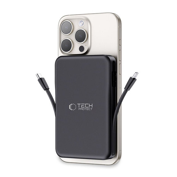 Powerbank PB31 Lifemag MagSafe 10000mAh, czarna, Tech-Protect