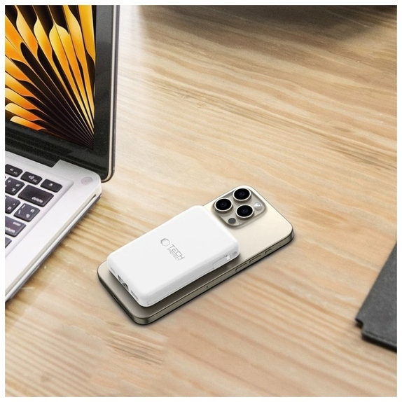 Powerbank PB31 Lifemag MagSafe 10000mAh, biała, Tech-Protect