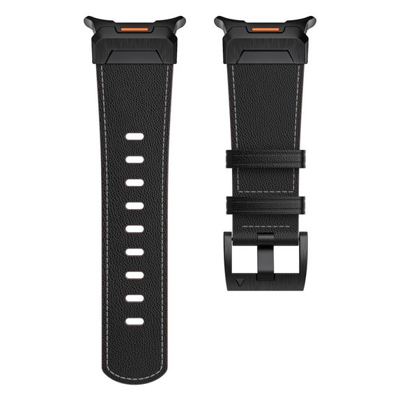 Pasek Delta Pro do Samsung Watch Ultra 1 / 2 2024-2026 (47 mm) Leather, czarna, Tech-Protect