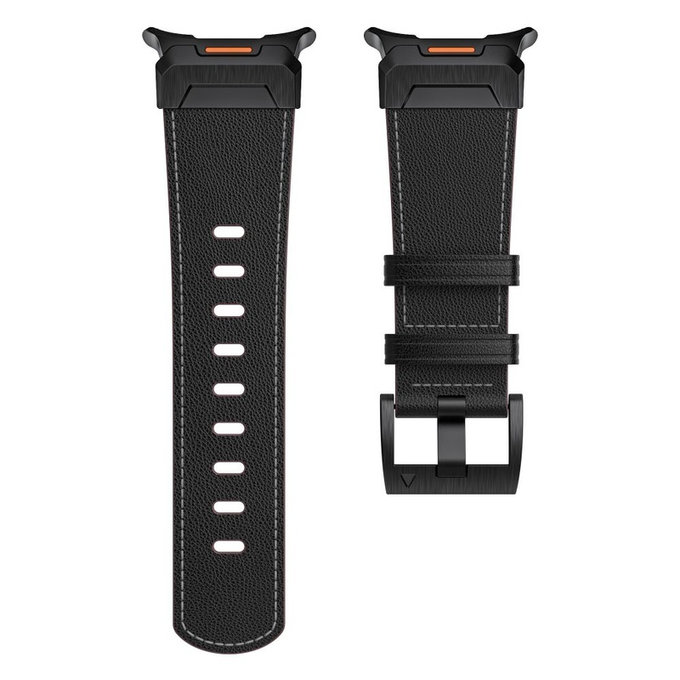 Pasek Delta Pro do Samsung Watch Ultra 1 / 2 2024-2026 (47 mm) Leather, czarna, Tech-Protect