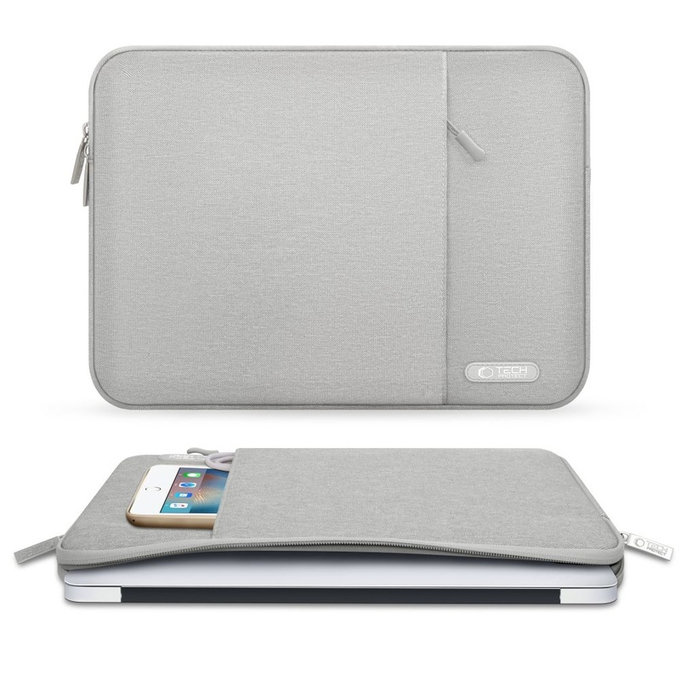 Etui na laptop Sleevy 13-14, Crayon Grey, Tech-Protect