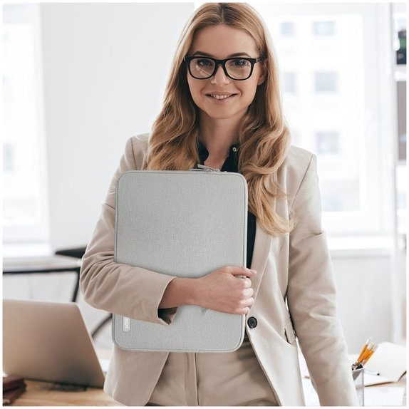 Etui na laptop Sleevy 13-14, Crayon Grey, Tech-Protect