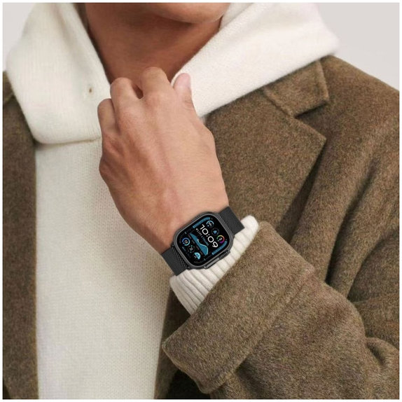 Pasek Milano do Apple Watch 8 / 9 / 10 / 11 / SE / Ultra (44 / 45 / 46 / 49 mm), Titanium, Tech-Protect