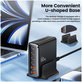 Ładowarka sieciowa DC80W-GAN 6-PORT PD 80W / QC3.0, czarna, Tech-Protect