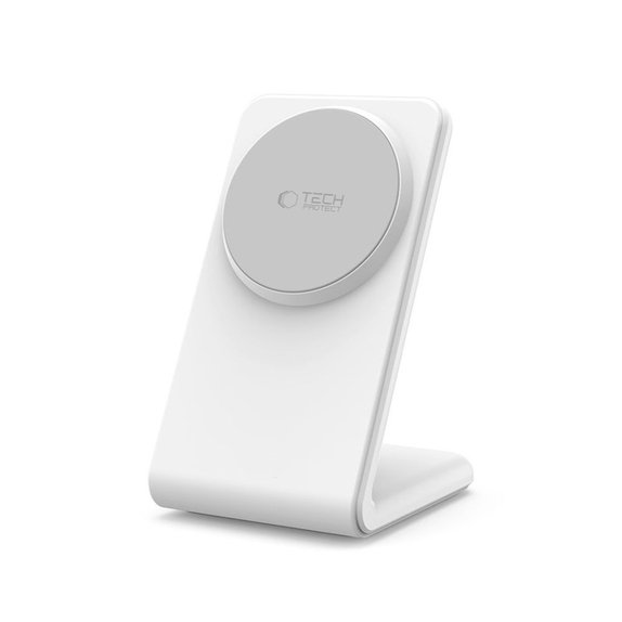 Ładowarka bezprzewodowa QI15W-A38 Magnetic MagSafe, biała, Tech-Protect