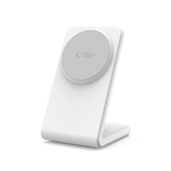 Ładowarka bezprzewodowa QI15W-A38 Magnetic MagSafe, biała, Tech-Protect