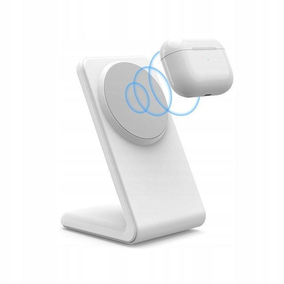 Ładowarka bezprzewodowa QI15W-A38 Magnetic MagSafe, biała, Tech-Protect