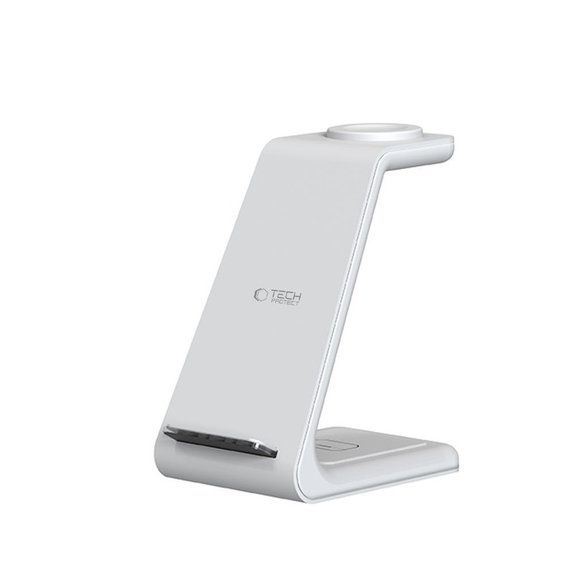 Ładowarka bezprzewodowa QI15W-A36 3IN1 for Apple, biała, Tech-Protect